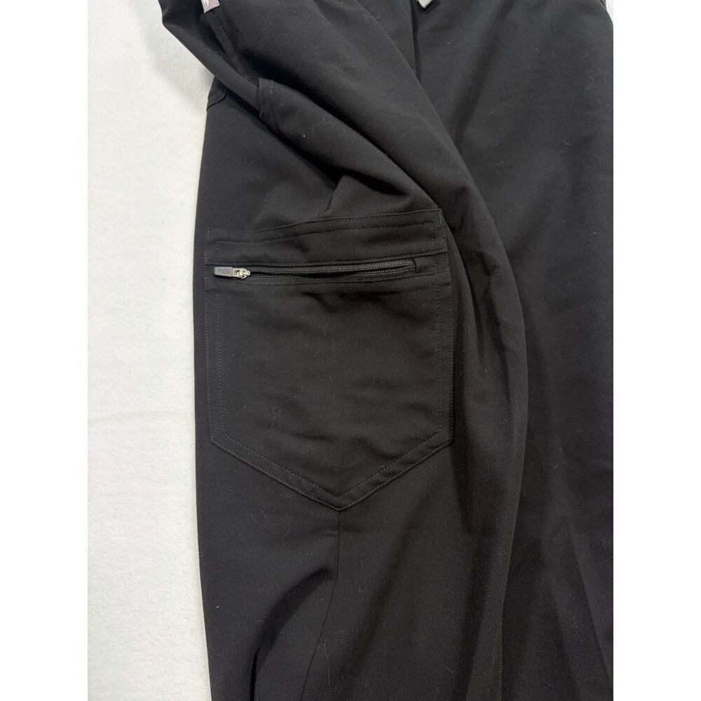 FIGS Yola Skinny Scrub Pants Womens Small Black Jogger Technical Collection - Picture 2 of 5